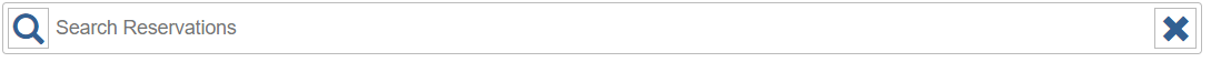 Search in reservation manager