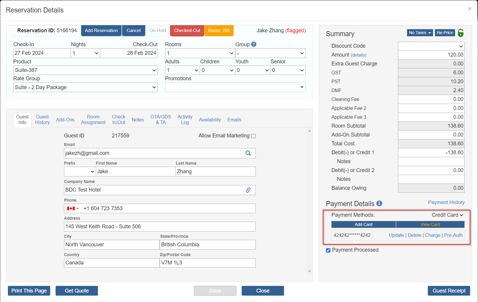 Managing guest credit card number in the OnRes system

View the guest credit card